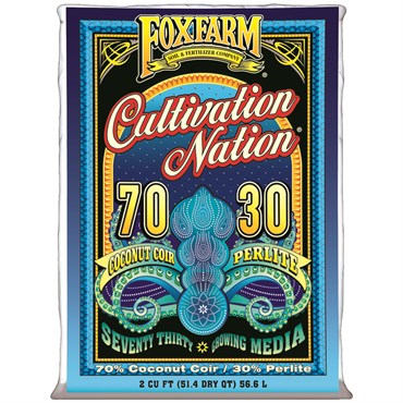 FoxFarm® Cultivation Nation® Seventy Thirty Growing Media - 2cu ft - 70% Coco Coir and 30% Perlite
