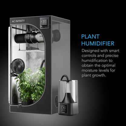 AC Infinity Cloudforge T3, Plant Humidifier 4.5L with Onboard Smart Controller, Humidity Balance Programming, Commercial Grade Indoor Room Humidifier for Plants in Grow Tents, Grow Rooms - Green Valley Hydroponics