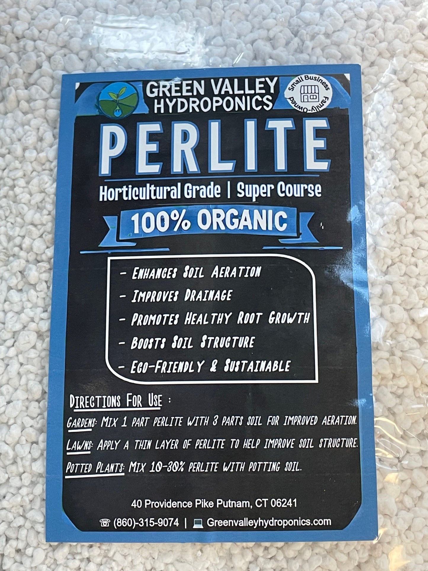 Perlite - Horticultural Grade Super Coarse 100% Organic