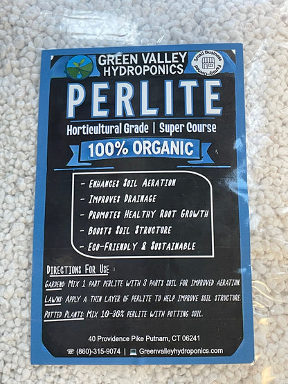 Perlite - Horticultural Grade Super Coarse 100% Organic